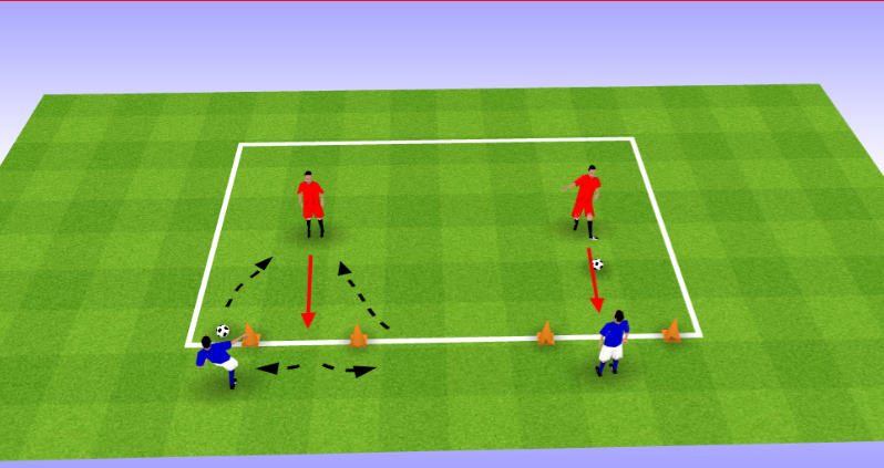 entraînement U8-U9 en football (travail de coordination)